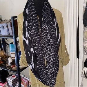 Light, multi patterned infinity scarf